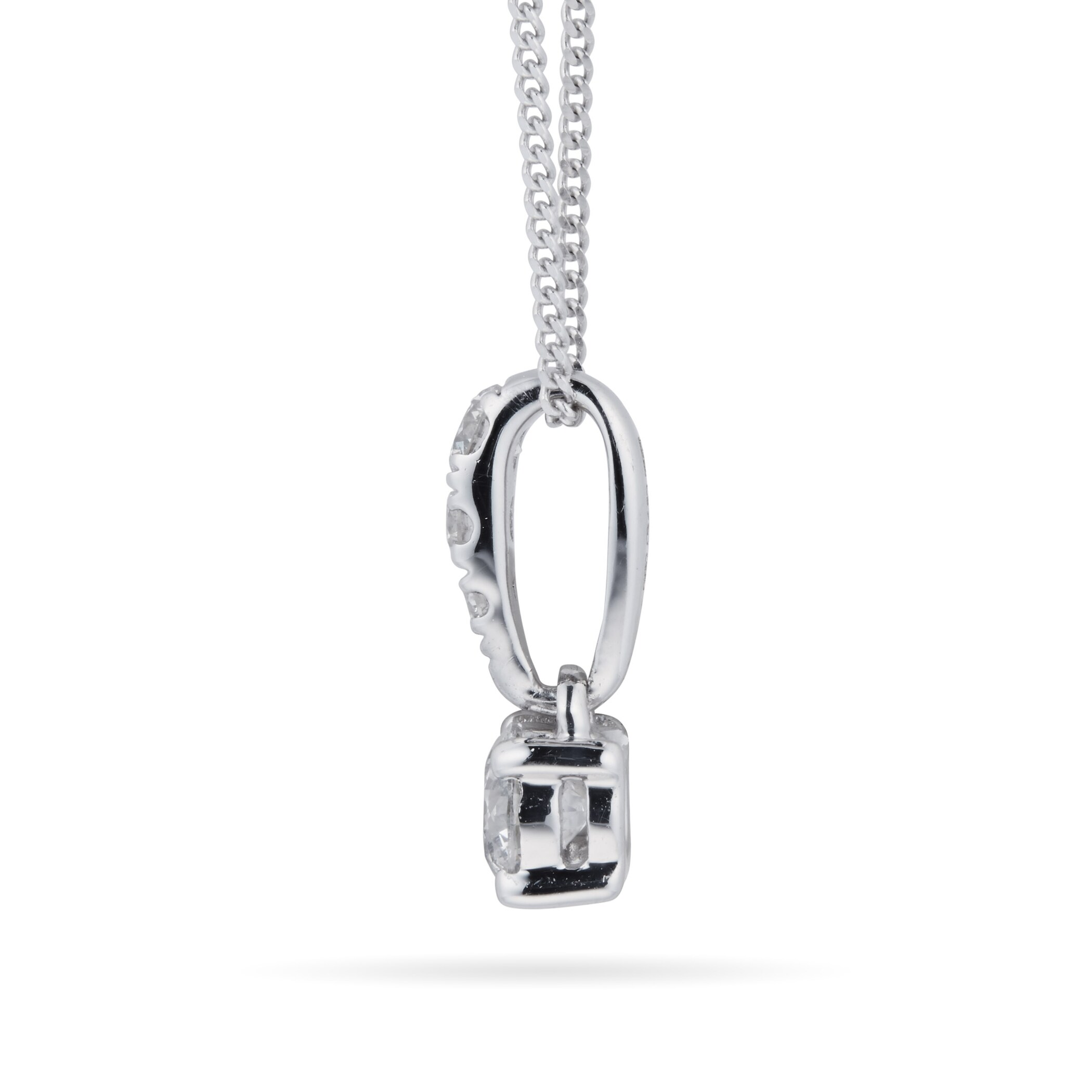 Goldsmiths 9ct White Gold Diamond Set 0.30cttw Pendant Goldsmiths 9ct White Gold Diamond Set 0.30cttw Pendant