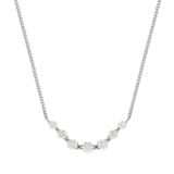 Mappin & Webb 18ct White Gold 1.00ct 7 Stone Diamond Necklace