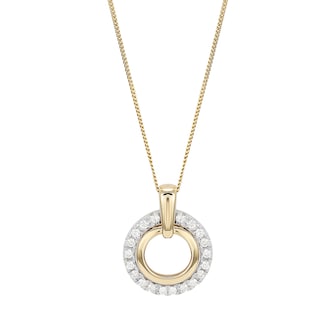 Best Luxury
9ct Bicolour Gold 0.25cttw Double Circle Pendant Best Luxury
9ct Bicolour Gold 0.25cttw Double Circle Pendant
