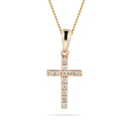 12143078 - 9ct Yellow Gold Cross Pendant
