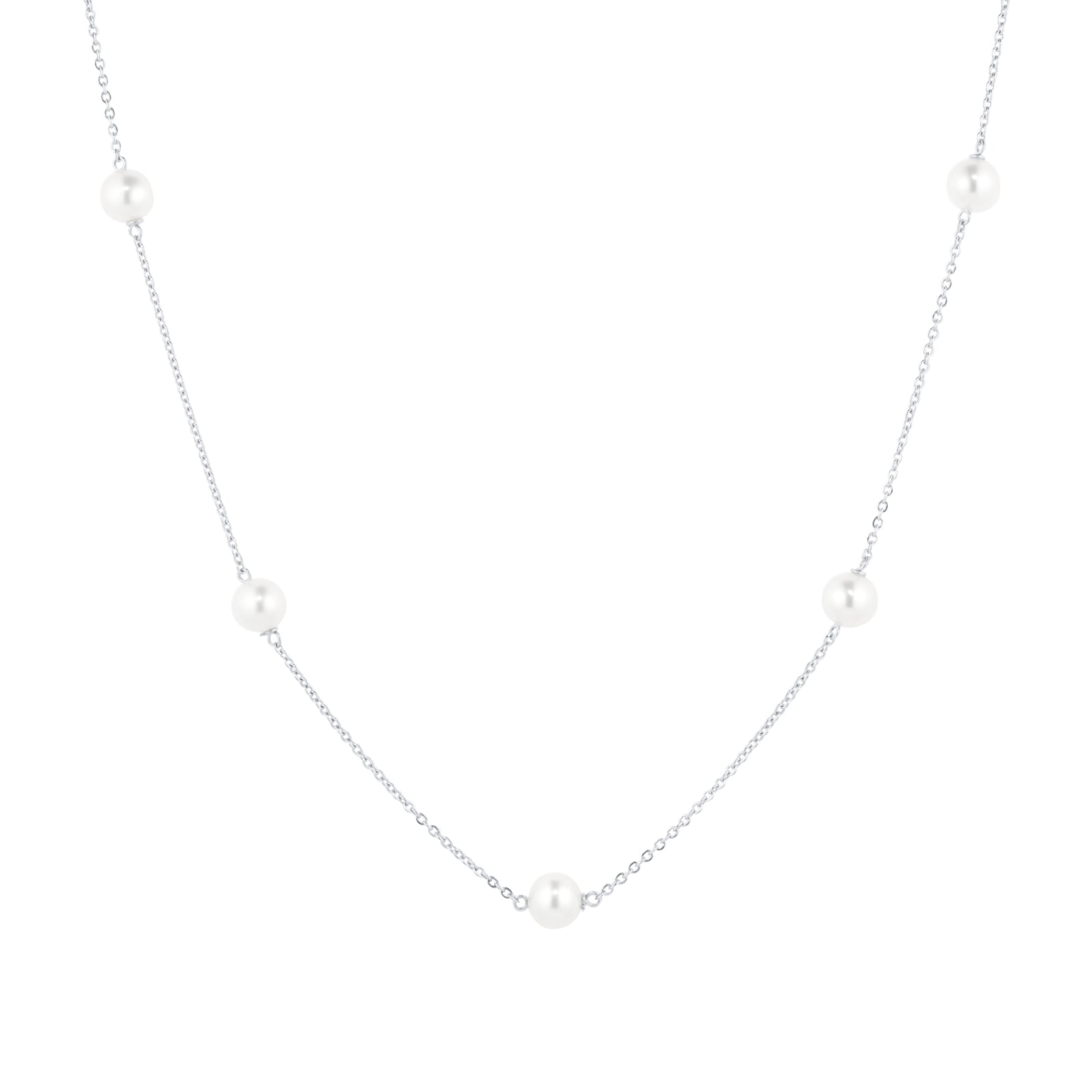 Mappin & Webb Gossamer 18ct White Gold Freshwater Pearl Necklace