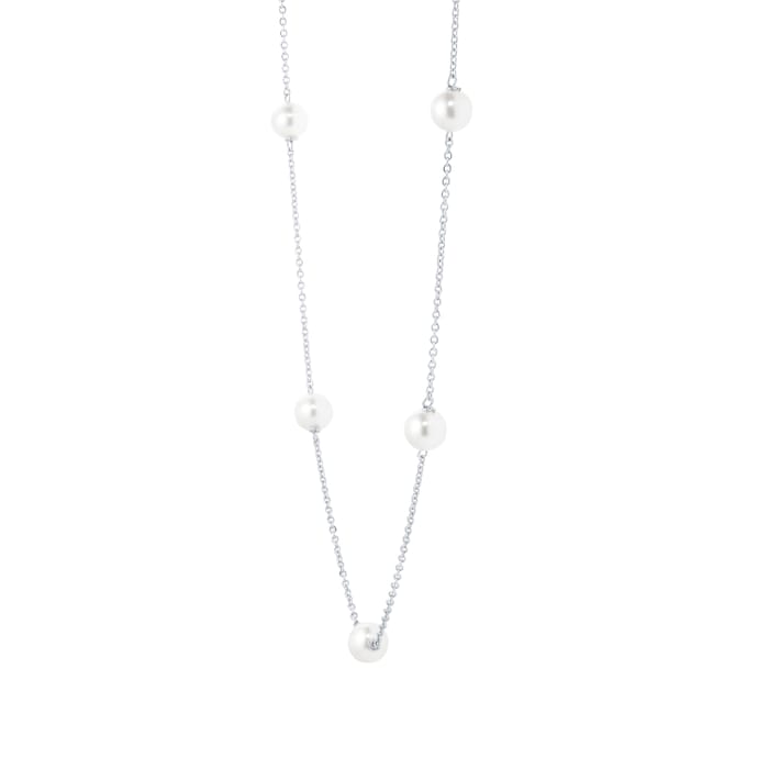 Mappin & Webb Gossamer 18ct White Gold Freshwater Pearl Necklace