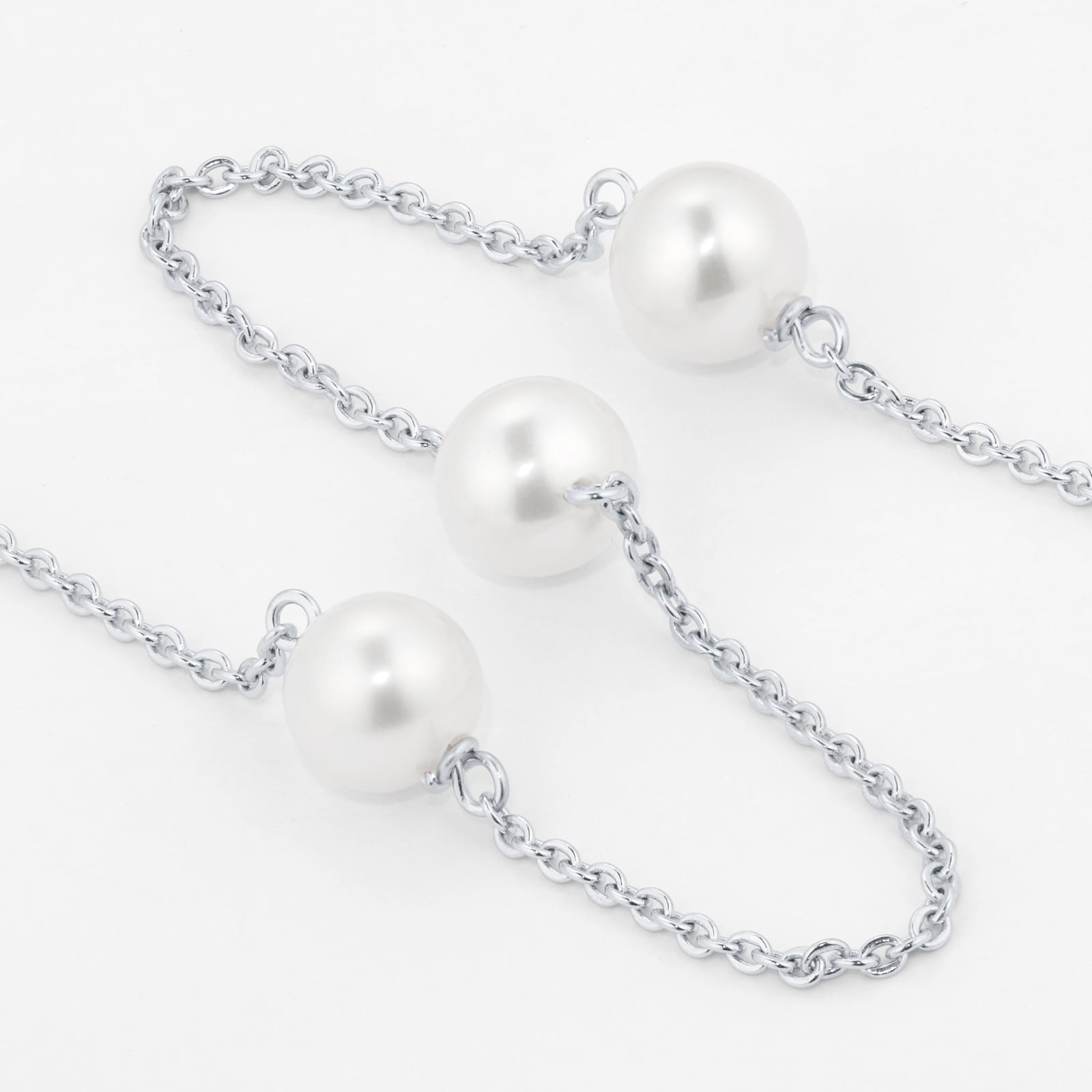 Mappin & Webb Gossamer 18ct White Gold Freshwater Pearl Necklace Mappin & Webb Gossamer 18ct White Gold Freshwater Pearl Necklace