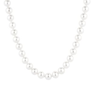 Mappin & Webb 18ct White Gold 7-7.5mm Freshwater Pearl 18 Inch Necklace