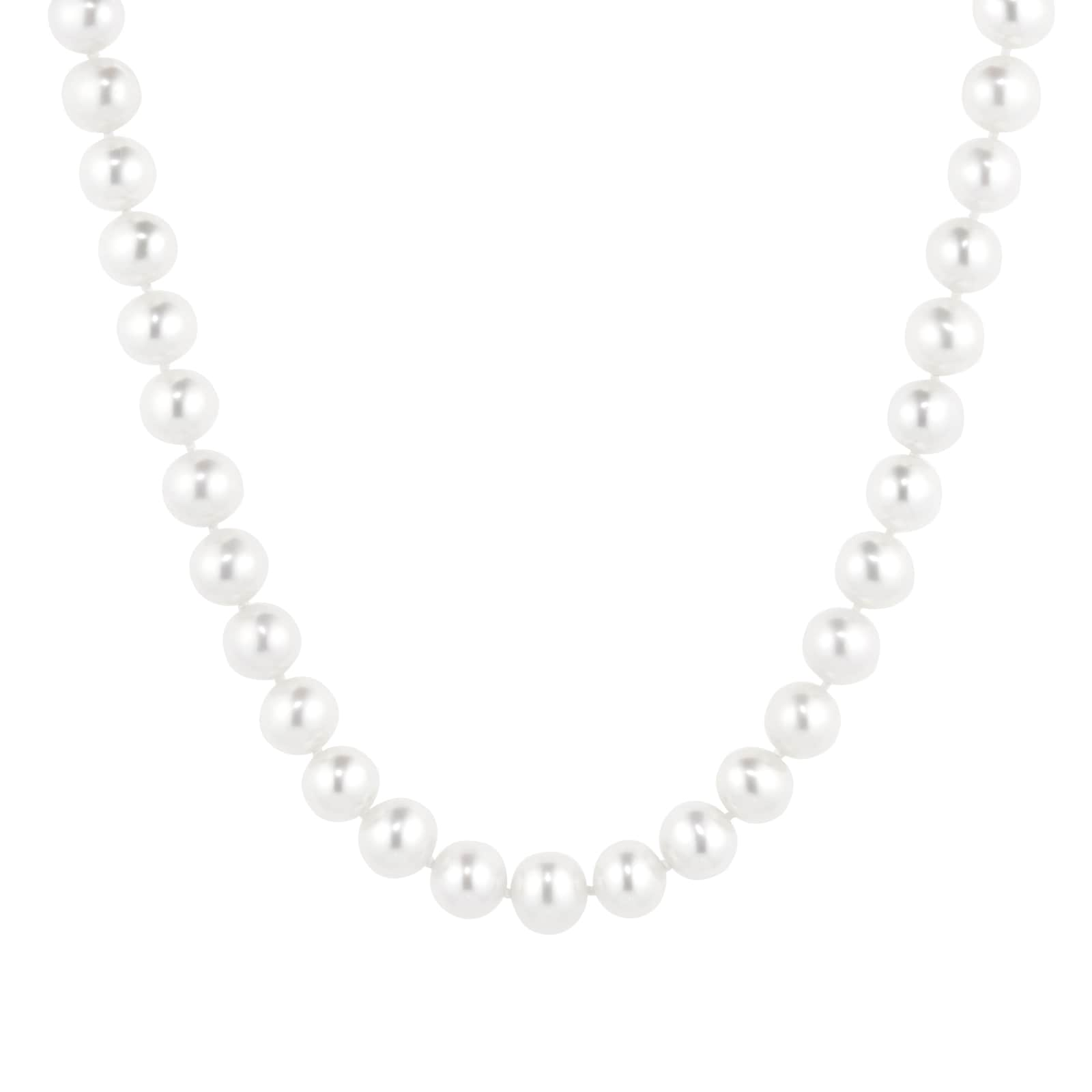 18ct White Gold Freshwater Pearl 32 Inch Necklace