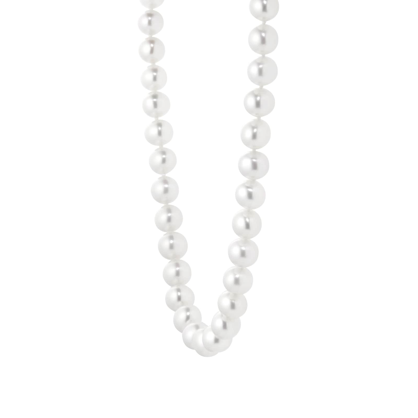 Mappin & Webb 18ct White Gold Freshwater Pearl 32 Inch Necklace