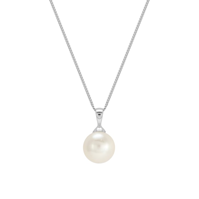 Mappin & Webb 18ct White Gold Freshwater White Pearl Pendant