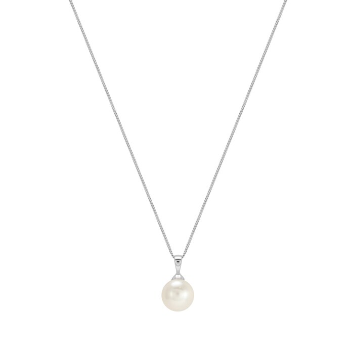 Mappin & Webb 18ct White Gold Freshwater White Pearl Pendant