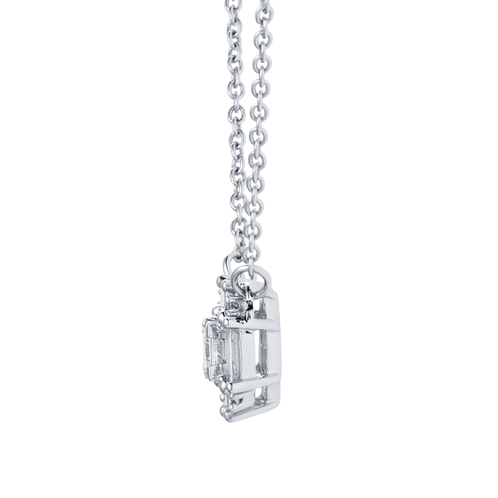 Mappin & Webb Renee 18ct White Gold 0.32cttw Diamond Cluster Pendant