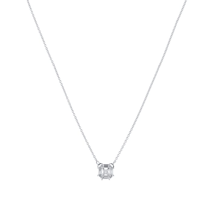 Mappin & Webb Renee 18ct White Gold 0.32cttw Diamond Cluster Pendant