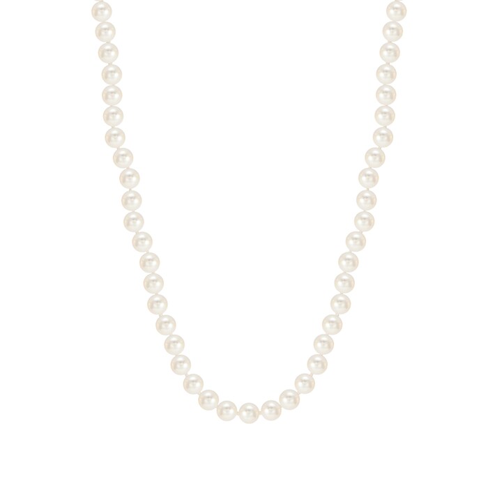 Mappin & Webb 18ct White Gold Freshwater Pearl 18 Inch Necklace