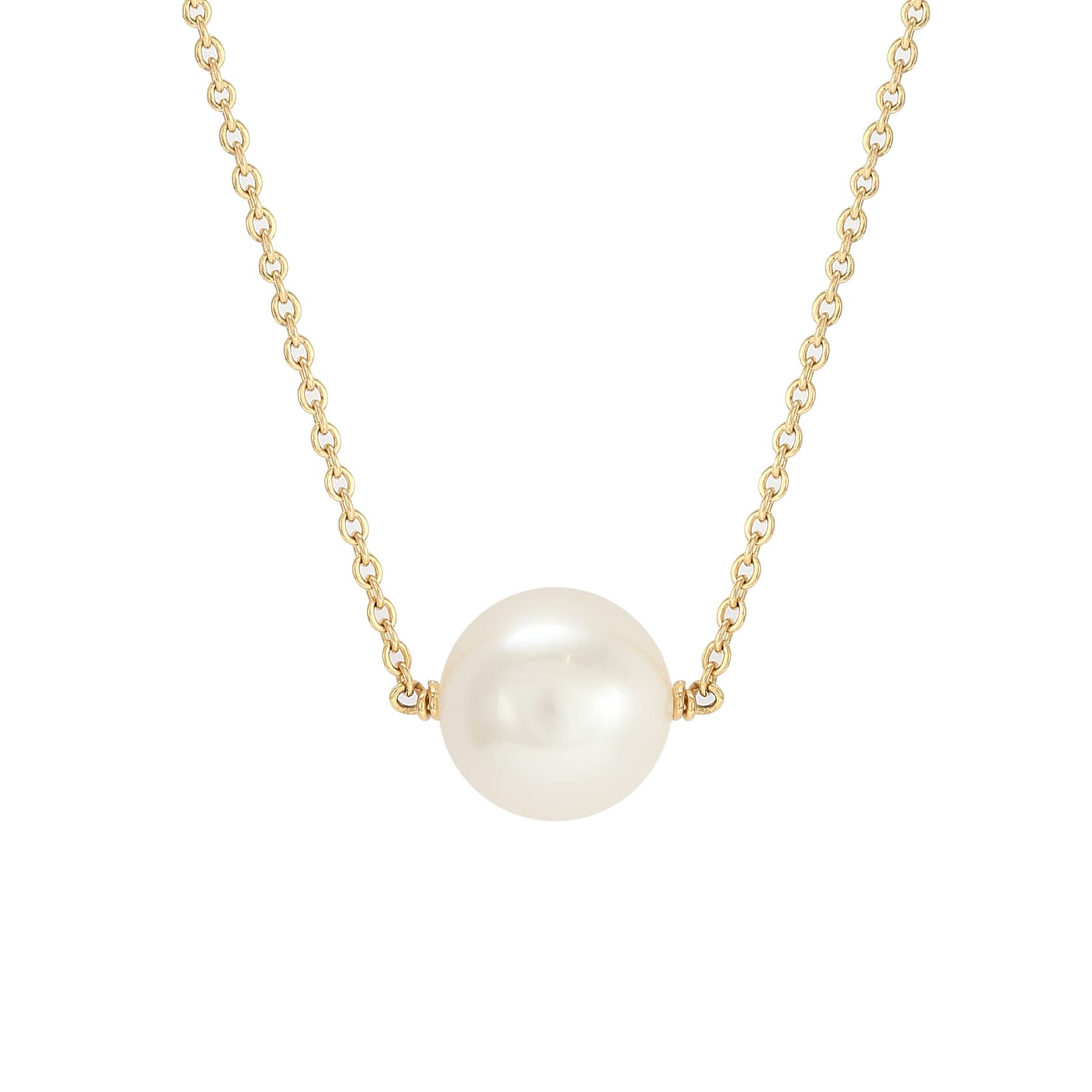 Mappin & Webb 18ct Yellow Gold Freshwater Pearl Chain Necklace