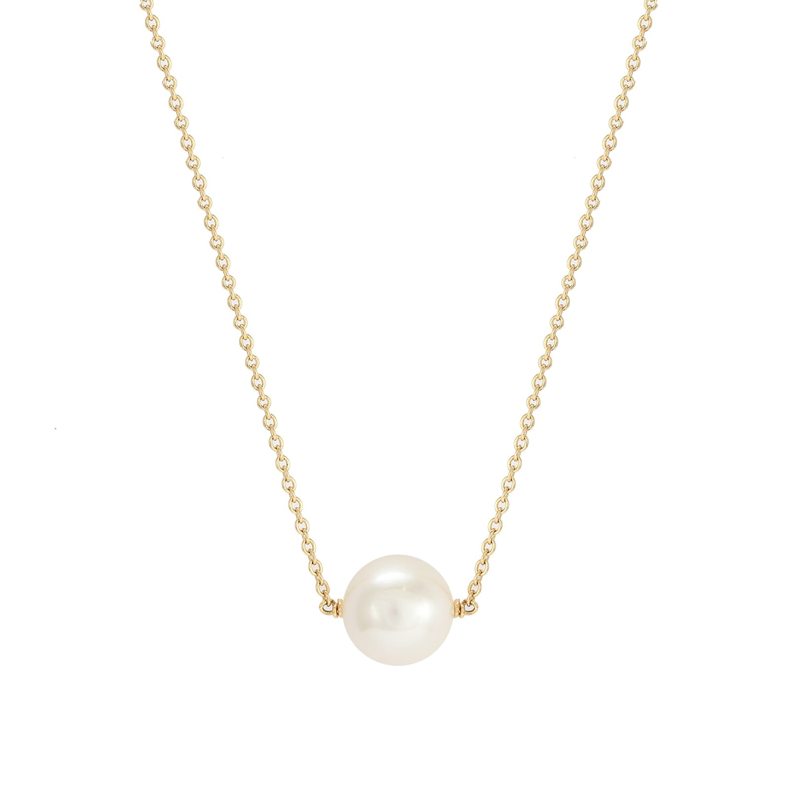 Mappin & Webb 18ct Yellow Gold Freshwater Pearl Chain Necklace