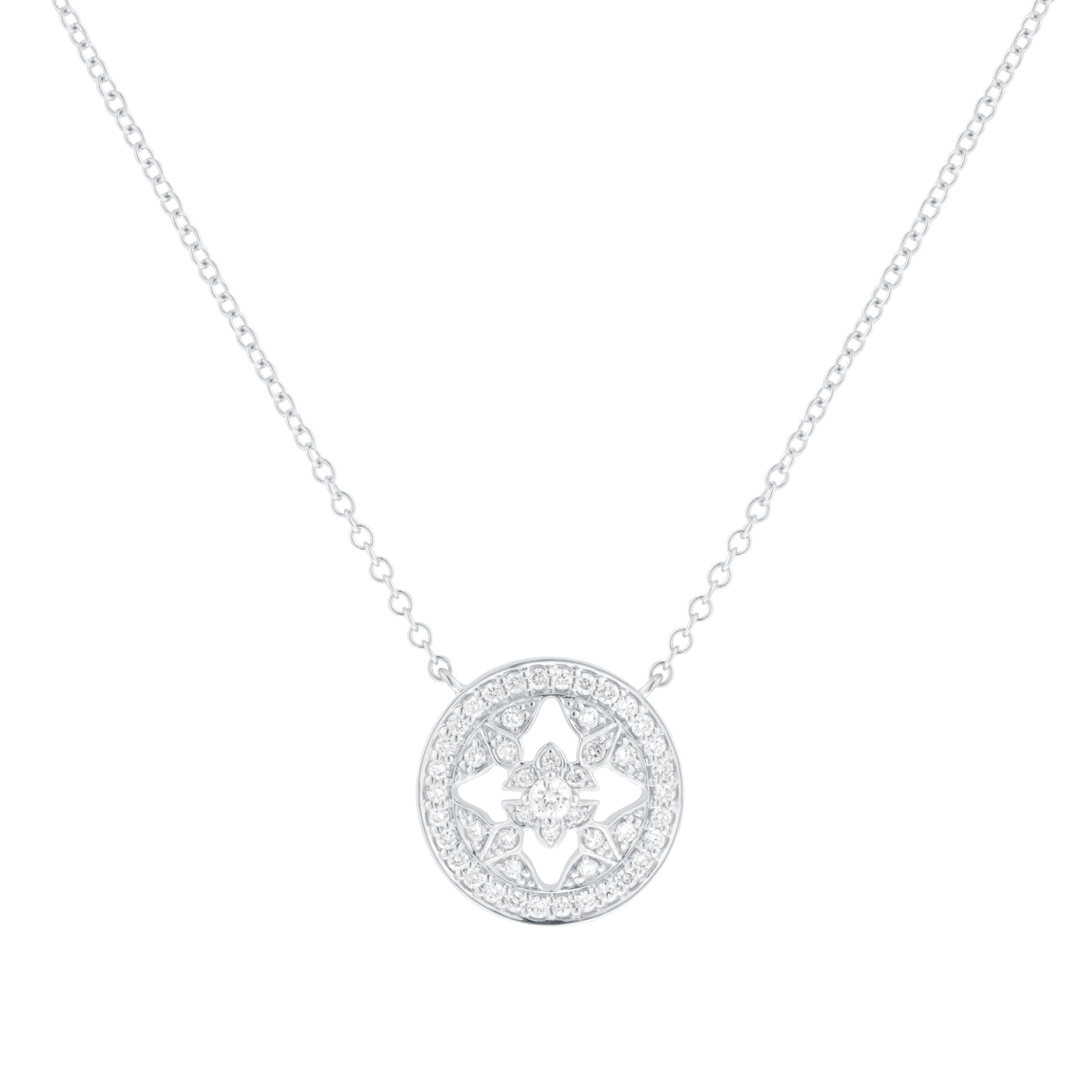 Mappin & Webb Empress 18ct White Gold 0.40cttw Diamond Pendant Mappin & Webb Empress 18ct White Gold 0.40cttw Diamond Pendant
