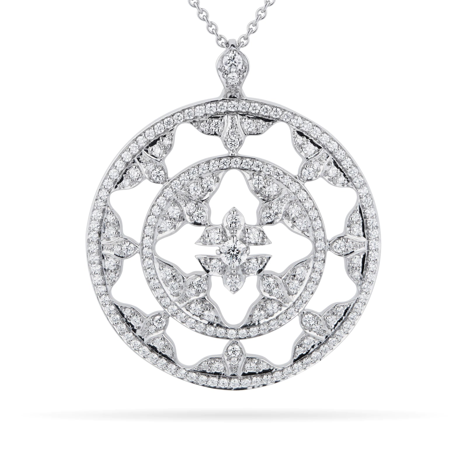 Mappin & Webb Empress 18ct White Gold 1.20cttw Diamond Pendant