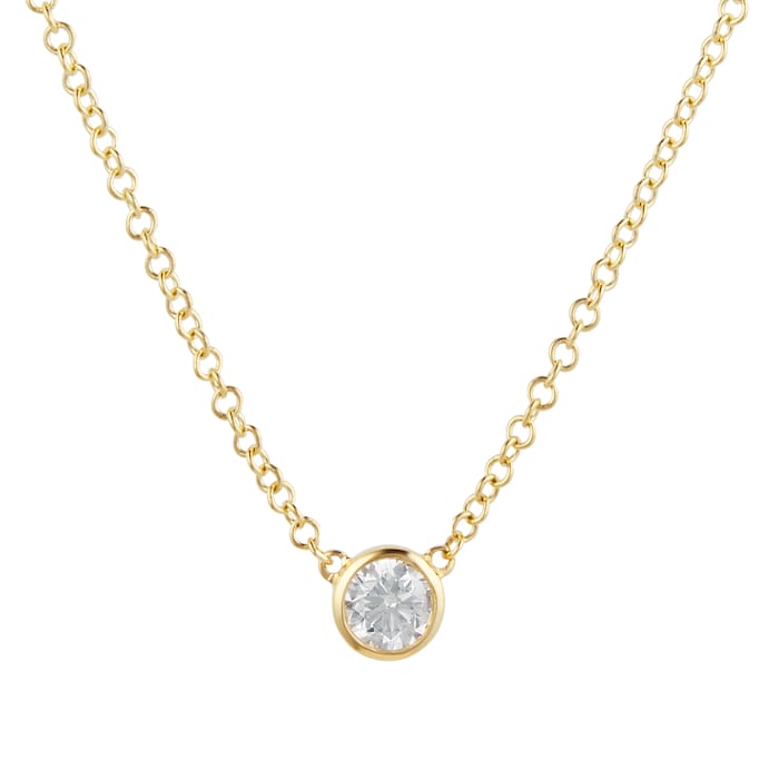Mappin & Webb Gossamer 18ct Yellow Gold 0.24ct Diamond Necklace