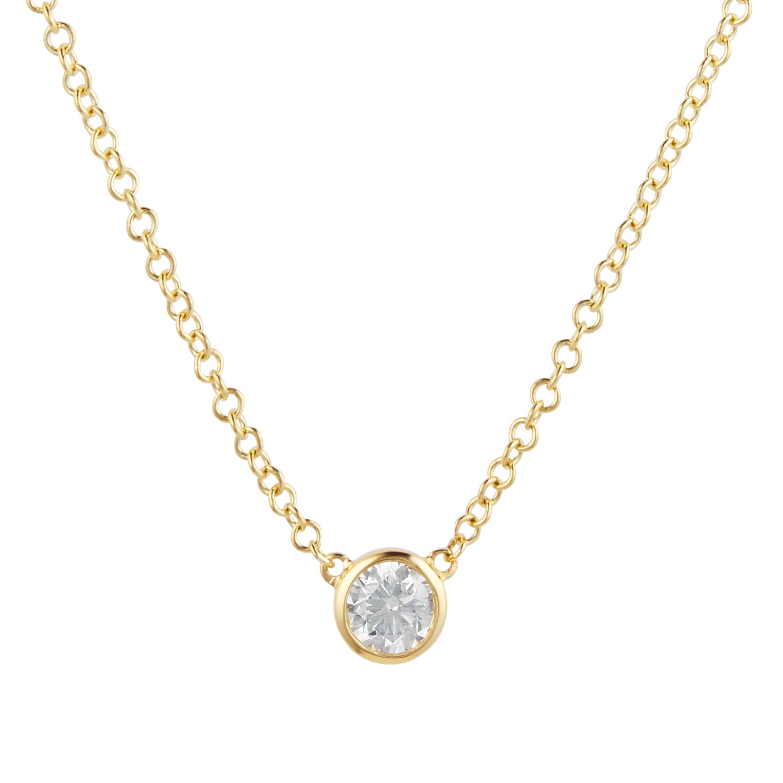 Mappin & Webb Gossamer 18ct Yellow Gold 0.24ct Diamond Necklace