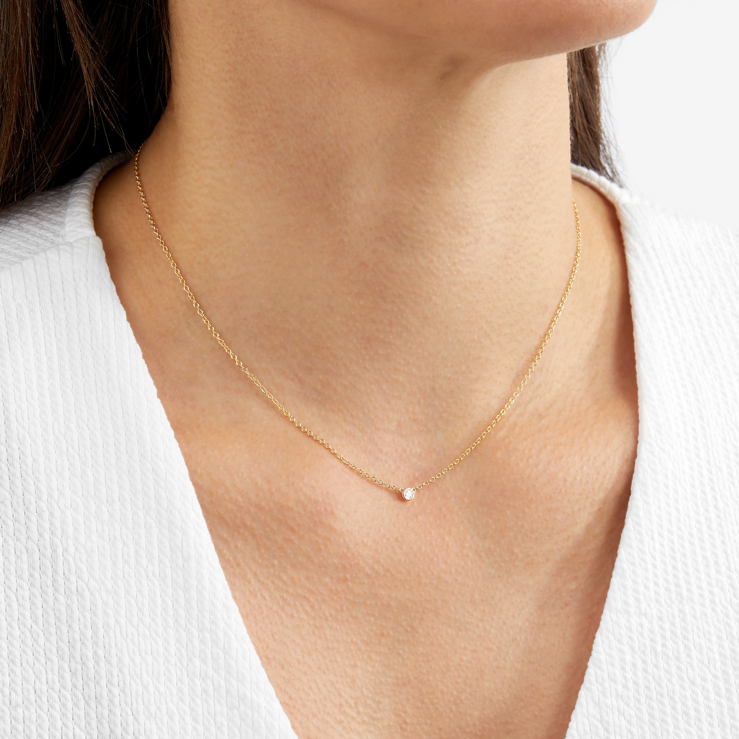 Mappin & Webb Gossamer 18ct Yellow Gold 0.07ct Diamond Necklace
