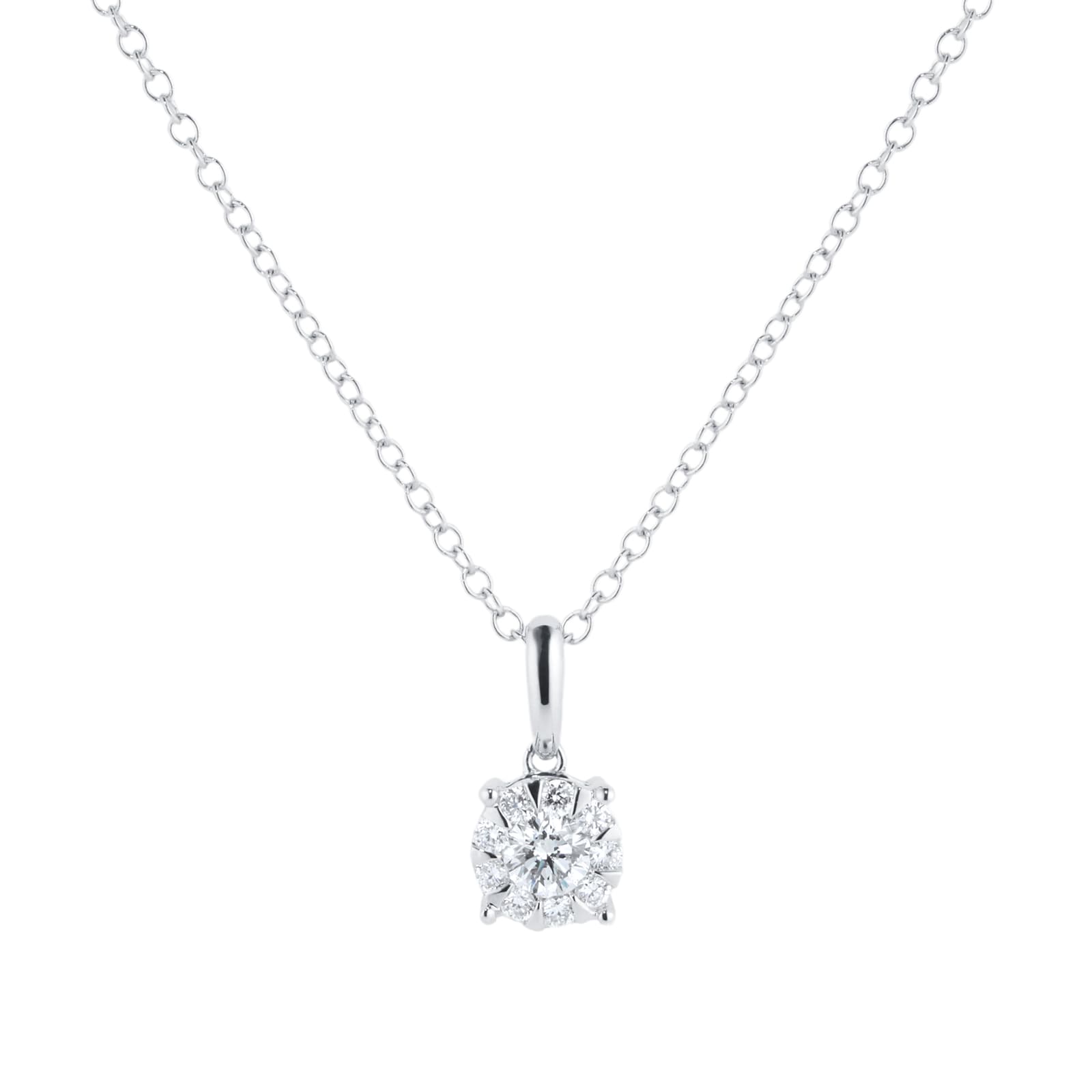 Masquerade 18ct White Gold 0.32cttw Diamond Pendant