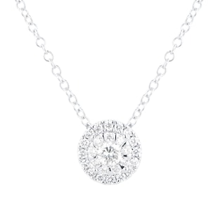 Mappin & Webb Masquerade 18ct White Gold 0.30cttw Diamond Pendant