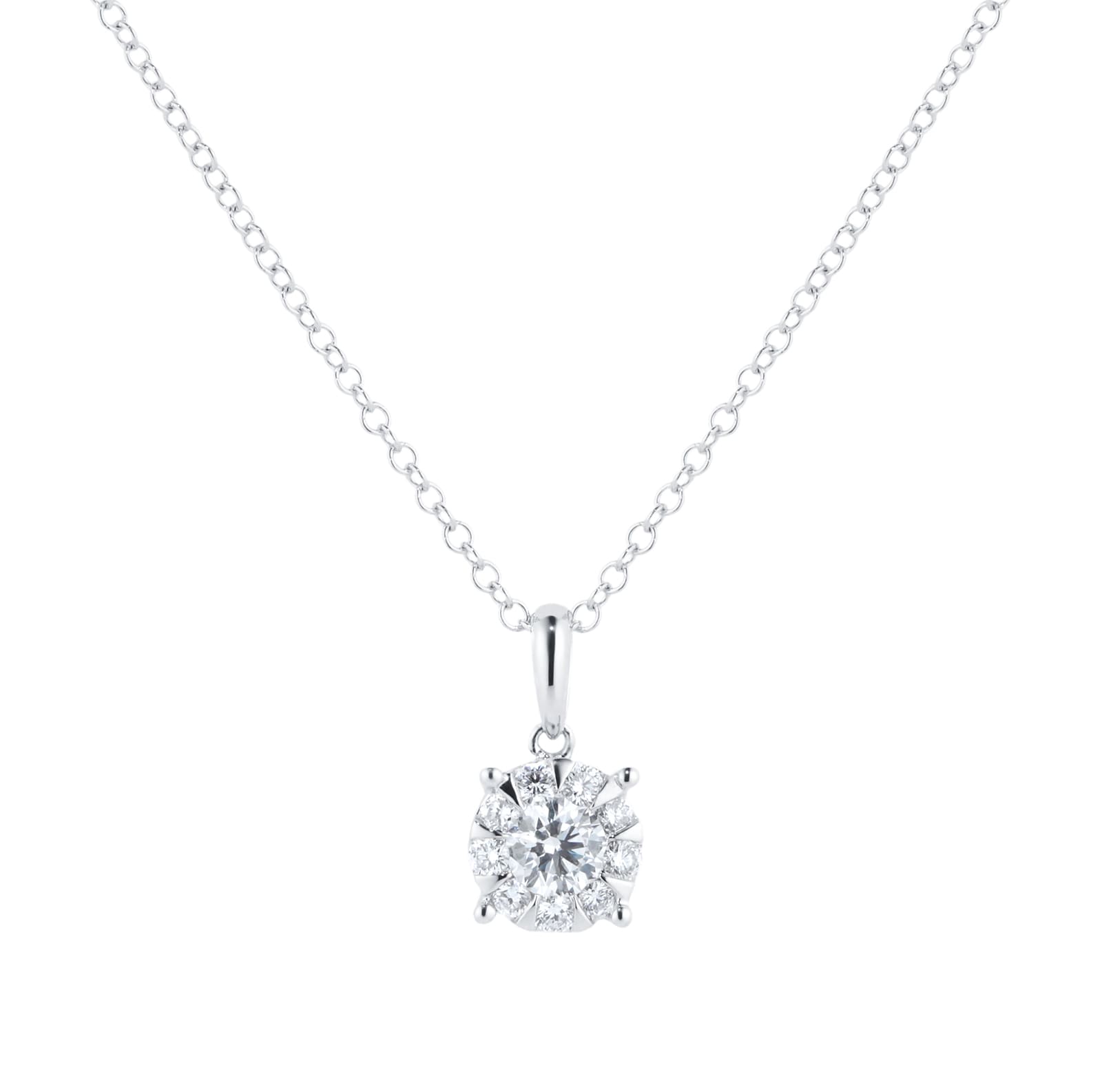 Masquerade 18ct White Gold 0.48cttw Diamond Pendant