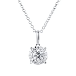 12143191 - Masquerade 18ct White Gold 0.68cttw Diamond Pendant