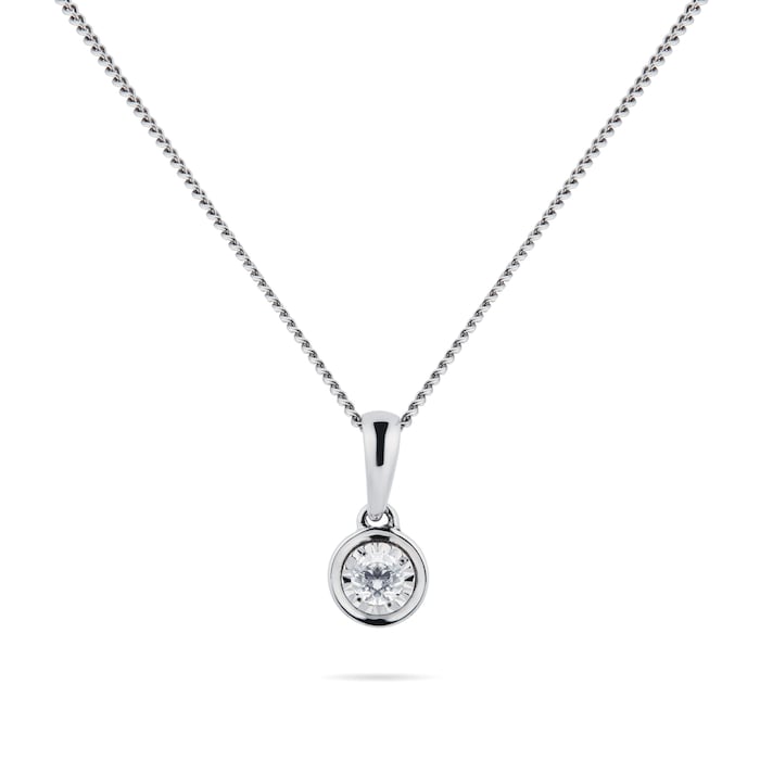 Goldsmiths 9ct White Gold 0.20ct Diamond Jewellery Set