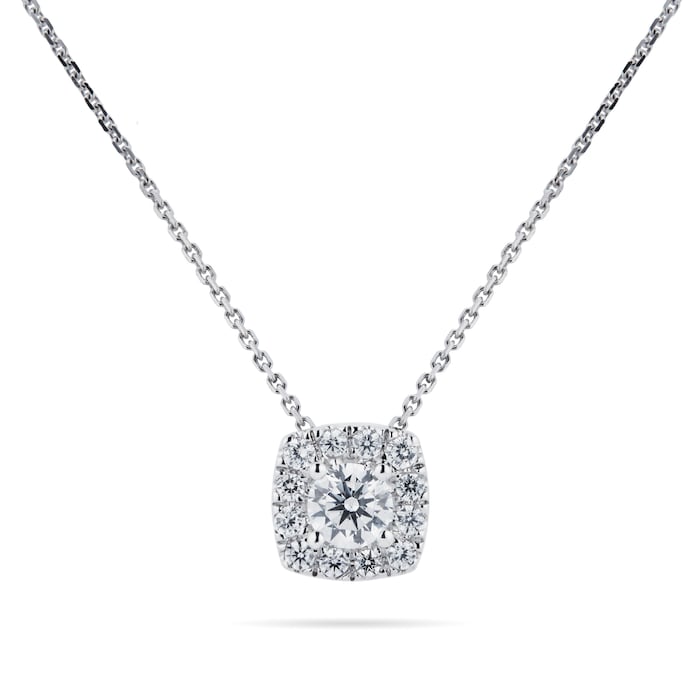 Goldsmiths 9ct White Gold 0.40cttw Diamond Multi Stone Pendant