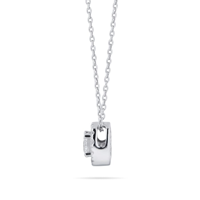 Goldsmiths 9ct White Gold 0.40cttw Diamond Multi Stone Pendant