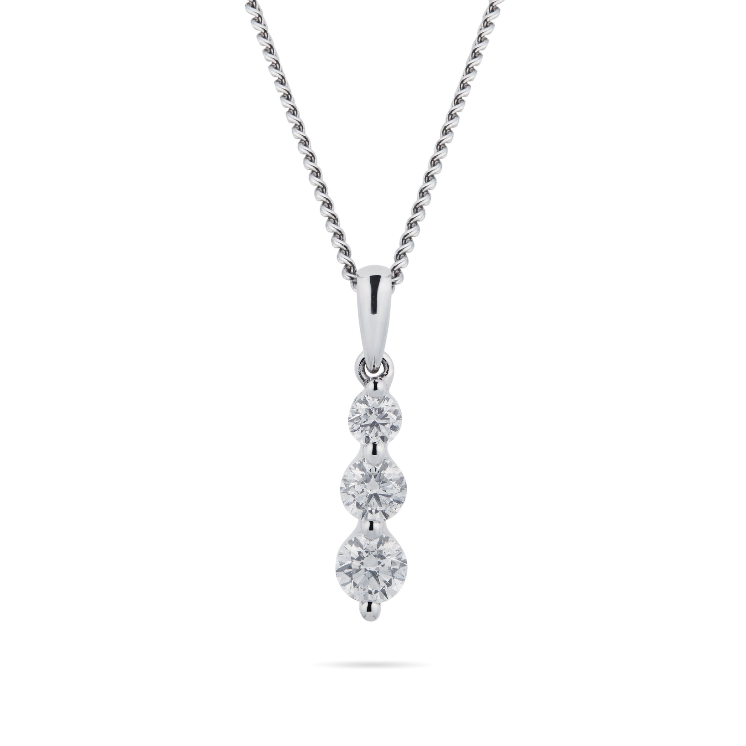 goldsmiths white gold diamond necklace