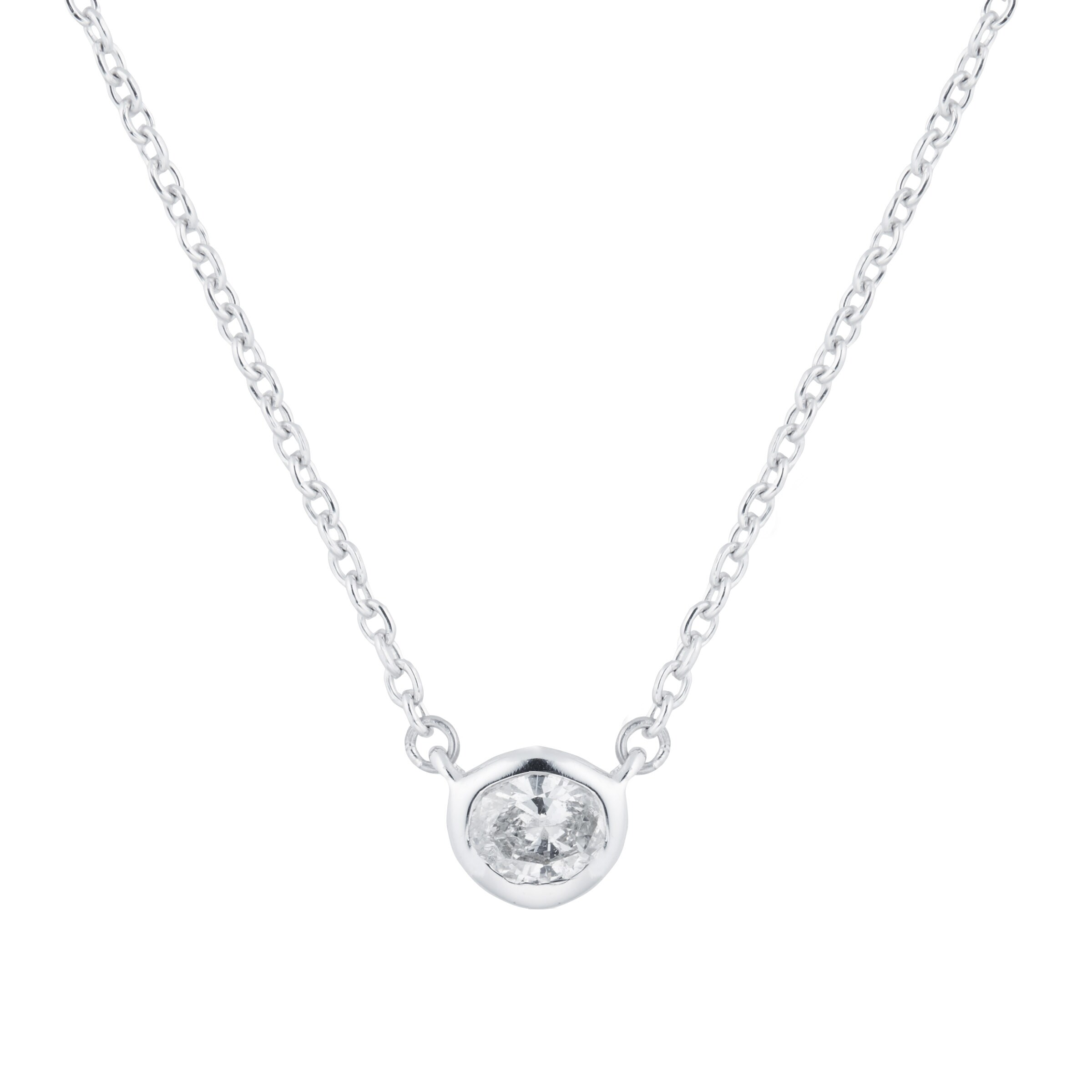 Goldsmiths 9ct White Gold Solitaire 