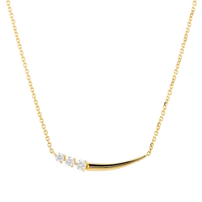 Mappin & Webb 18ct Yellow Gold 0.37ct Diamond Necklace