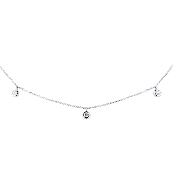 Mappin & Webb 18ct White Gold 0.35cttw Diamond Design Necklace