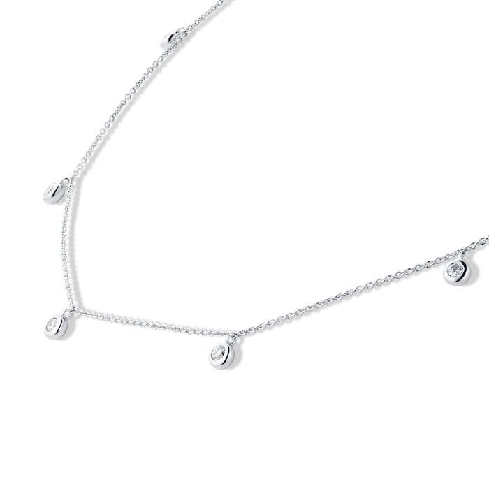 Mappin&Webb 18ct White Gold 0.35cttw Diamond Design Necklace