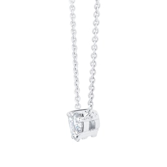 Goldsmiths 18ct White Gold 0.50cttw Three Stone Pendant