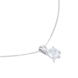 Goldsmiths 18ct White Gold 0.50ct Diamond 4 Claw Pendant