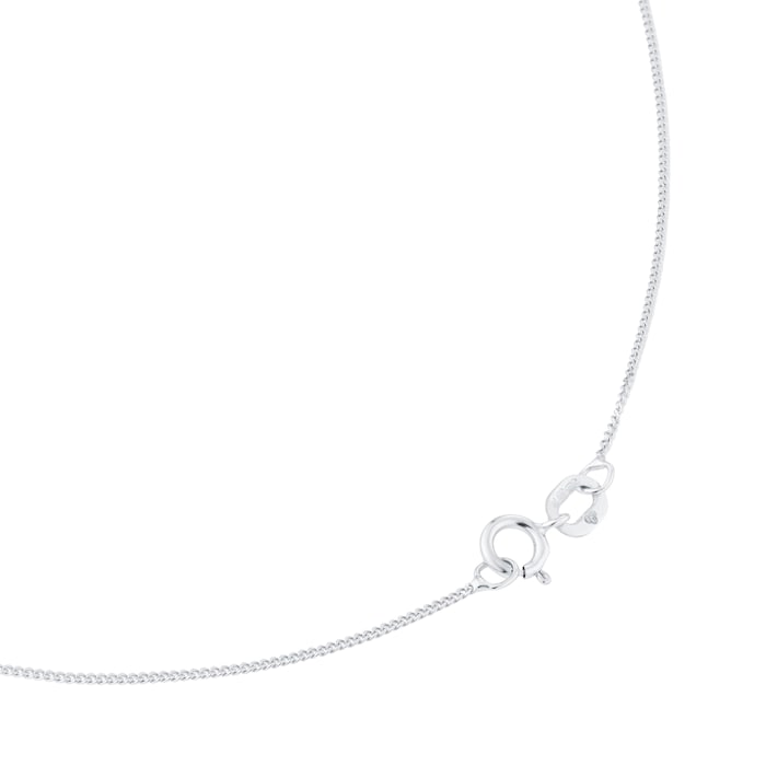 Goldsmiths 18ct White Gold 0.50ct Diamond 4 Claw Pendant
