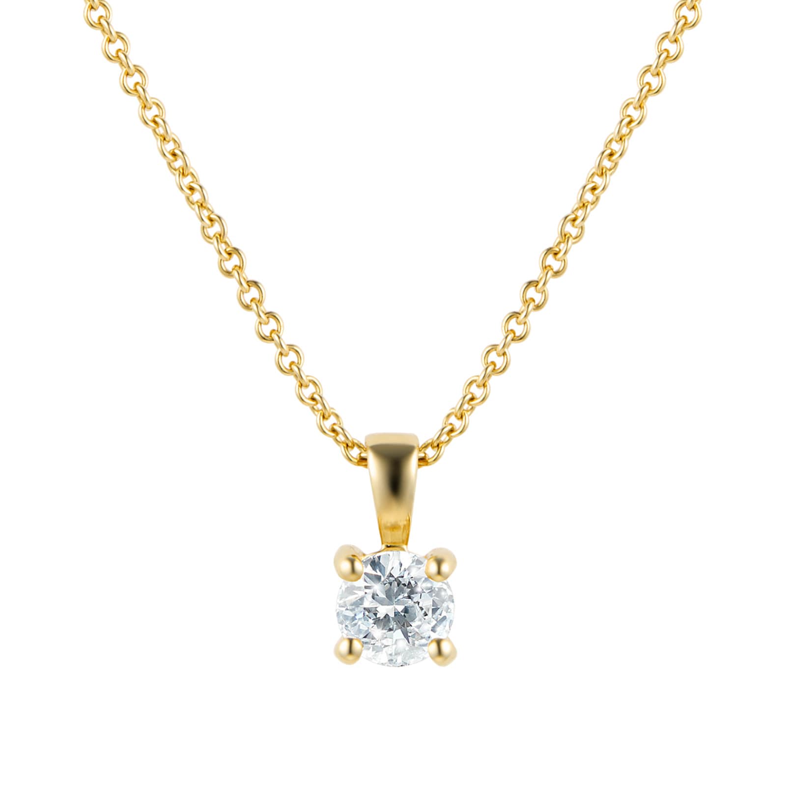 Libretto 18ct Yellow Gold 0.50ct Diamond Pendant