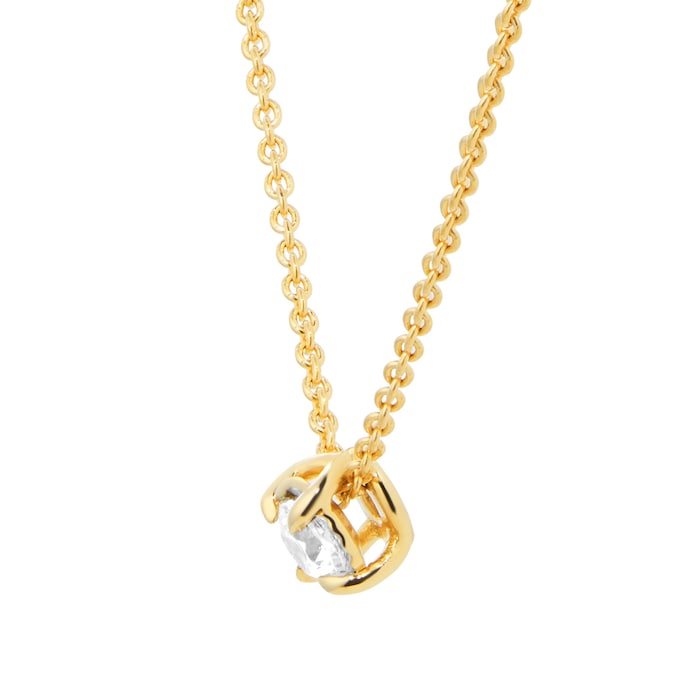 Goldsmiths 9ct Yellow Gold 0.10ct Illusion Pendant