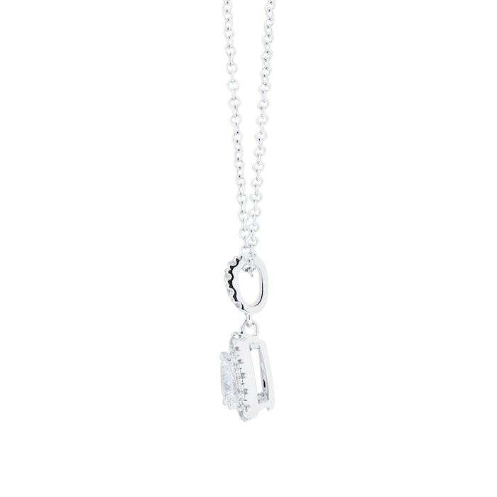 Mappin & Webb Amelia 18ct White Gold 0.40ct Diamond Pear Pendant