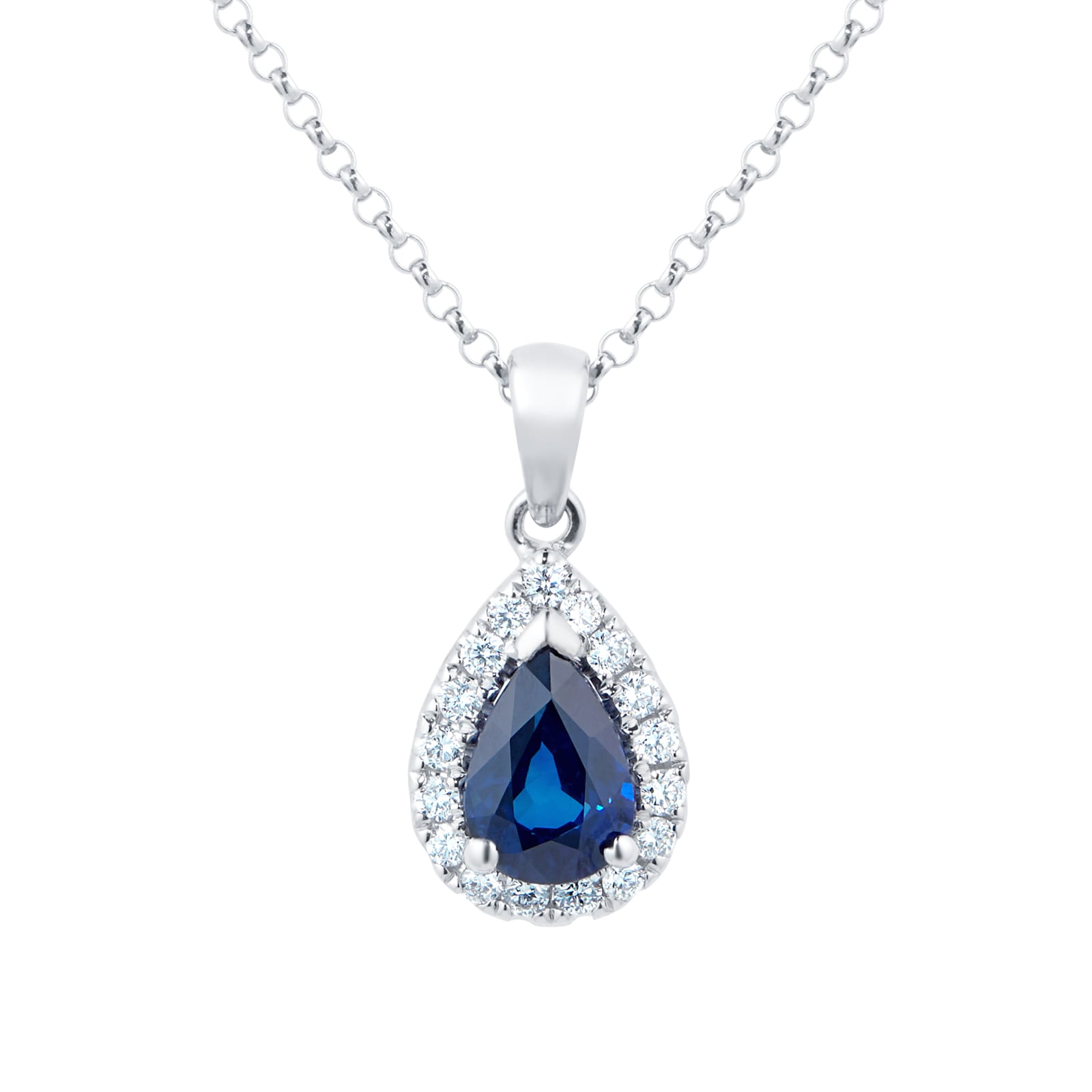 Elegant sapphire and diamond necklace, 海瑞溫斯頓