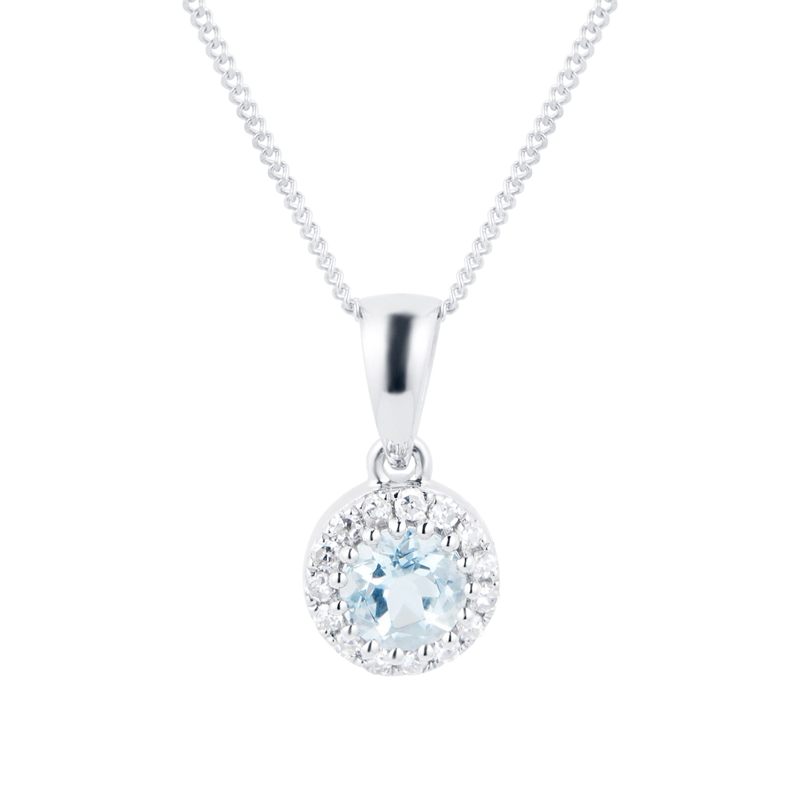 goldsmiths white gold diamond necklace