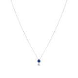 Mappin & Webb Platinum 0.70ct Diamond & 0.81ct Sapphire Pendant