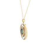 Mappin & Webb 18ct White & Yellow Gold 1.20ct Diamond & 3.70ct Tourmaline Pendant