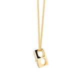 Goldsmiths 9ct Yellow Gold 0.15ct Mixed Cut Hexagon Pendant