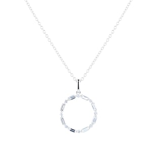 Mappin & Webb Renee 18ct White Gold 0.46cttw Diamond Circle Pendant