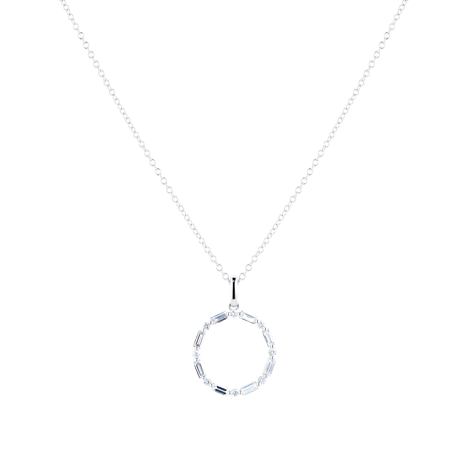 Mappin & Webb Renee 18ct White Gold 0.46cttw Diamond Circle Pendant