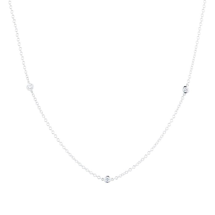 Mappin & Webb Gossamer 18ct White Gold 0.50cttw Diamond Necklace
