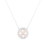 Mappin & Webb Empress 18ct White & Rose Gold 0.40cttw Diamond Pendant