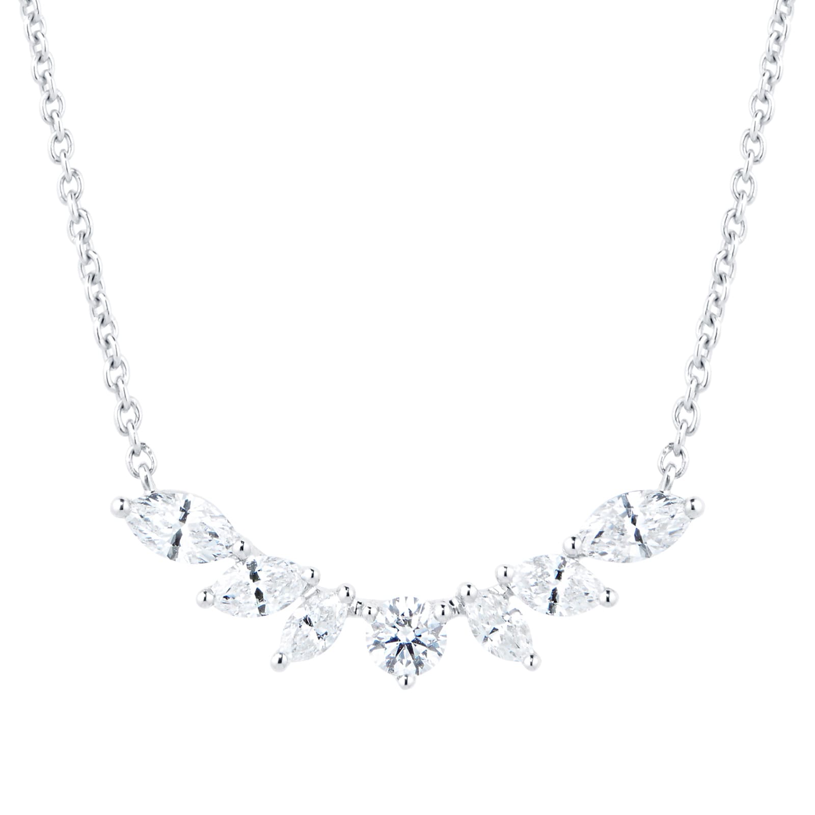 Mappin & Webb Vinea 18ct White Gold 0.70cttw Diamond Necklace